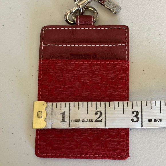 COACH Red Key & ID/Card Holder - Picture 8 of 10
